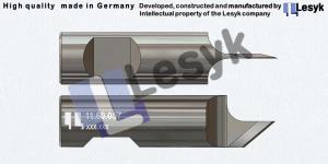 TC knife blade  40°  25 mm asym. 