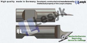 TC knife blade  40°  25 mm asym. 