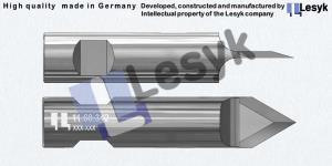 TC knife blade 60°-1  ø 8 mm asym. 