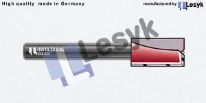 HW fraise pour rainures  Z2  Ø 10 × 20 mm 