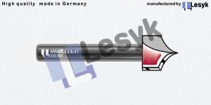 HW-Schriftenfräser mit Radius Z2  R4 