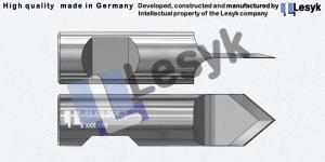 TC knife blade  80°  25 mm asym. 