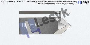 TC knife blade  80°  25 mm asym. 