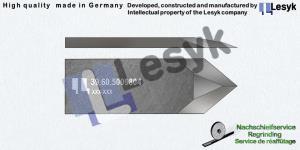 lame en carbure de tungstène 50° ( 40° ) asym. 