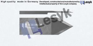 TC knife blade  60°  25 mm asym. 