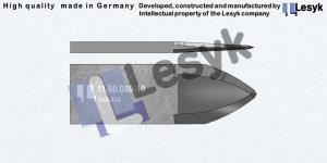 TC knife blade 25 mm  R / KW 40° 