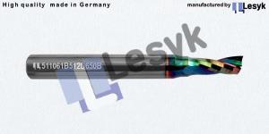 TC milling bit ø 5,0 - 12 mm up cut Z1  coated C2 - balanced