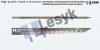 TC knife blade Z 66  pointed  15 Z PL1-non-stick coating