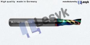 TC milling bit ø 5,0 - 12 mm up cut Z1  coated C2 