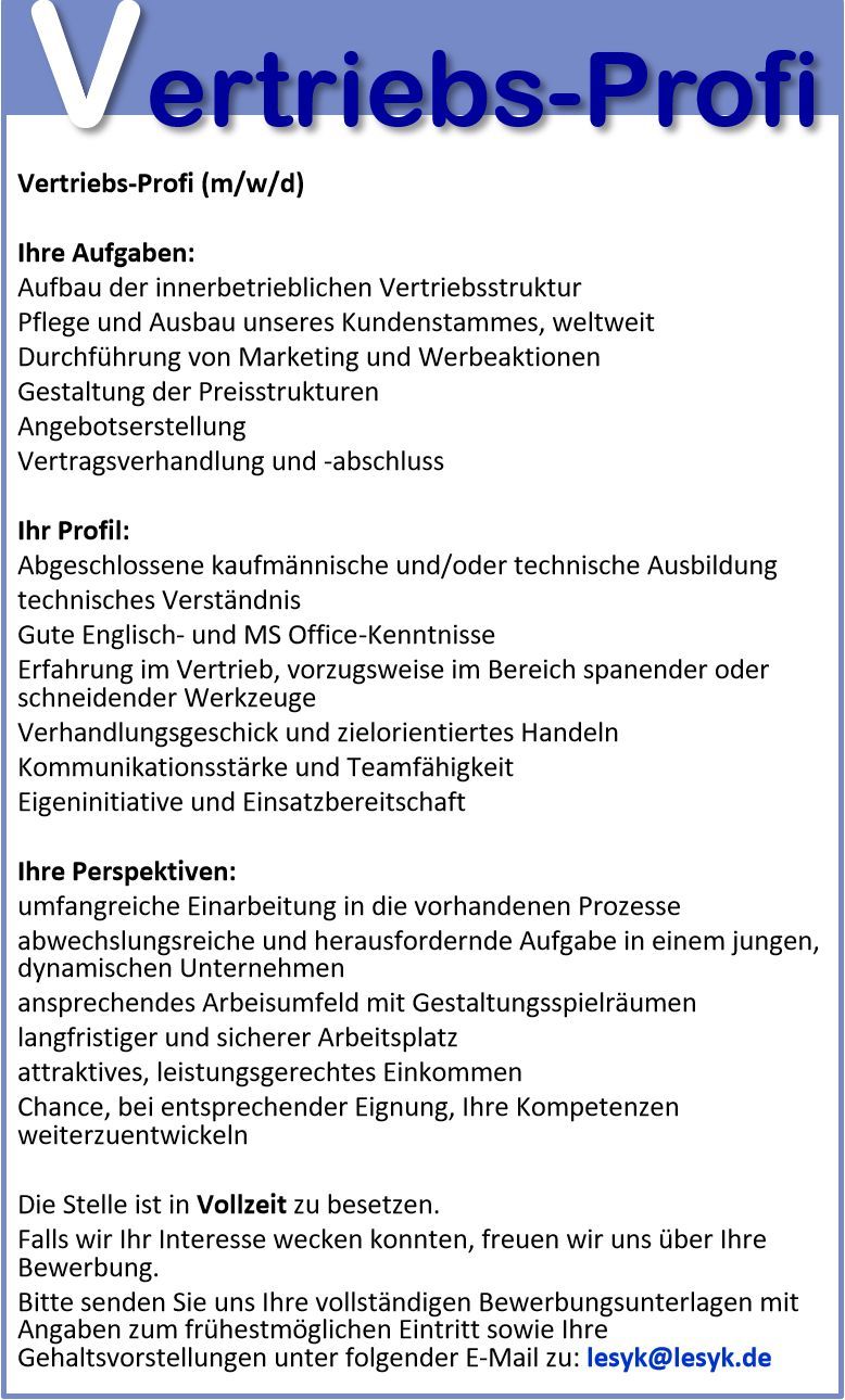 Stellenanzeige_Vertriebs-Profi_b